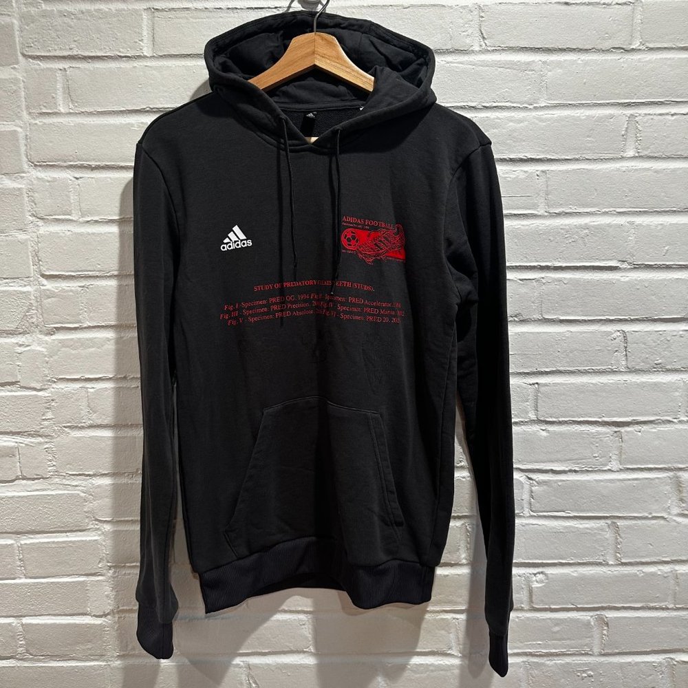 Vintage Adidas PrimeGreen Soccer Football Hoodie Predatory Cleat Men's Small